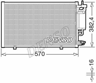 DCN10051 DENSO Радіатор кондиціонера