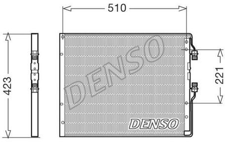 DCN12101 DENSO Радіатор кондиціонера