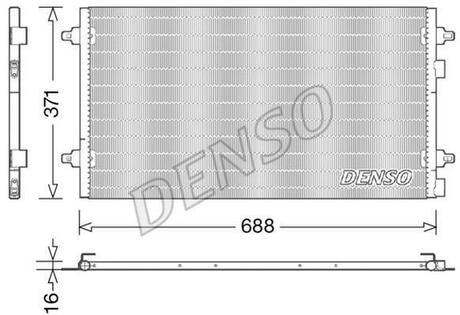 DCN13004 DENSO Радіатор кондиціонера