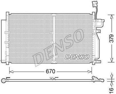 DCN15003 DENSO Радіатор кондиціонера