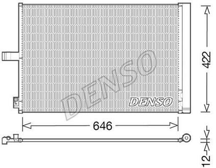 DCN17027 DENSO Радіатор кондиціонера