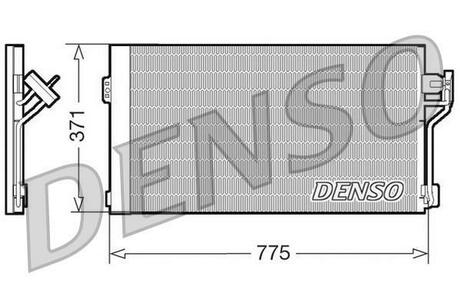 DCN17050 DENSO Радіатор кондиціонера