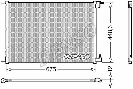 DCN17060 DENSO Радіатор кондиціонера