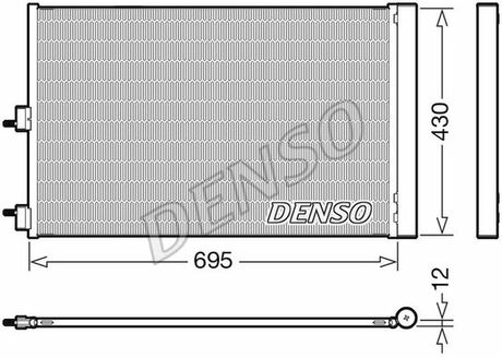 DCN17061 DENSO Радіатор кондиціонера