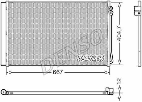 DCN17062 DENSO Конденсатор, кондиционер