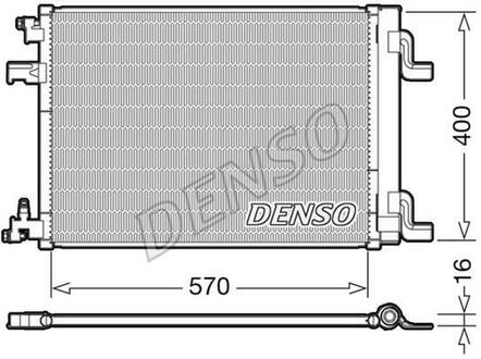 DCN20001 DENSO Радіатор кондиціонера