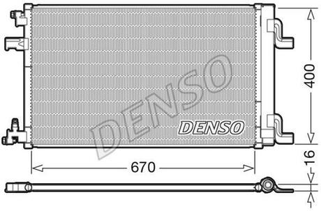DCN20002 DENSO Радіатор кондиціонера
