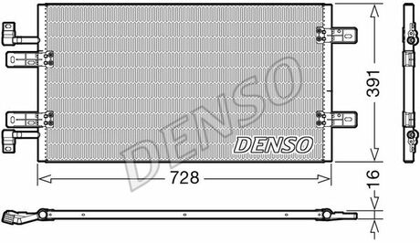DCN20019 DENSO Радіатор кондиціонера