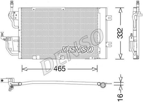 DCN20037 DENSO Радіатор кондиціонера