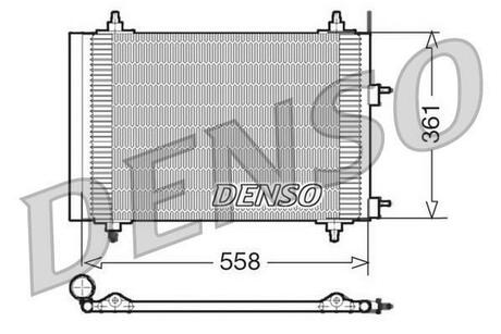 DCN21015 DENSO Радіатор кондиціонера