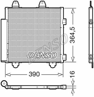 DCN21033 DENSO Радіатор кондиціонера