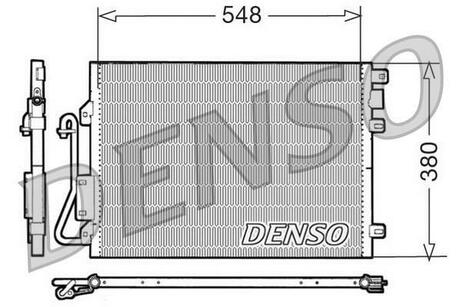 DCN23008 DENSO Радіатор кондиціонера