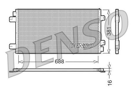DCN23024 DENSO Радіатор кондиціонера