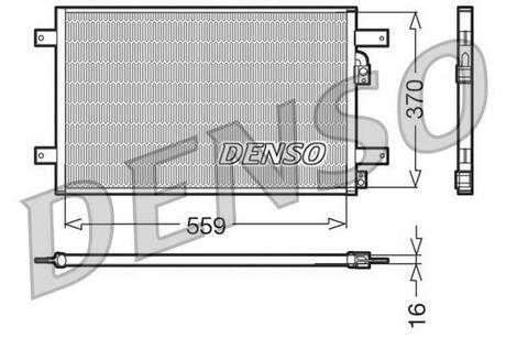 DCN32014 DENSO Радіатор кондиціонера