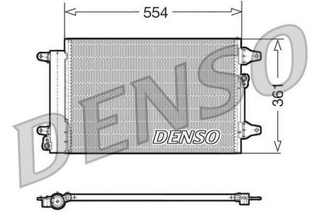 DCN32015 DENSO Радіатор кондиціонера