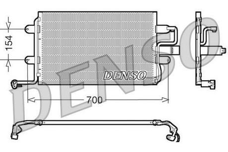 DCN32017 DENSO Радіатор кондиціонера