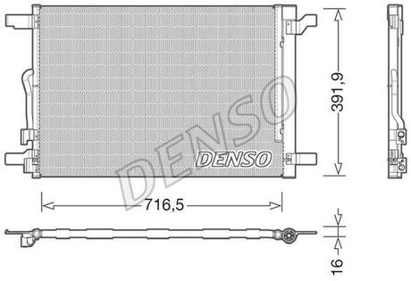 DCN32024 DENSO Радіатор кондиціонера