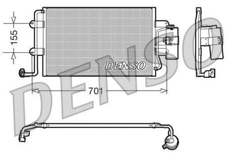 DCN32025 DENSO Радіатор кондиціонера