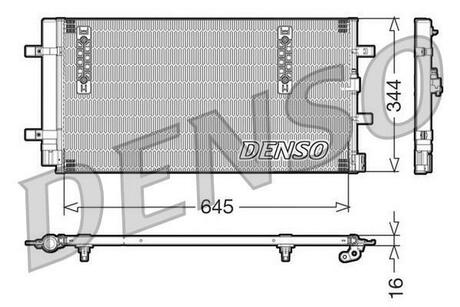 DCN32060 DENSO Радіатор кондиціонера