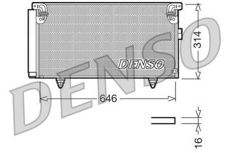 DCN36001 DENSO Радіатор кондиціонера