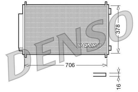 DCN40002 DENSO Конденсатор, кондиционер