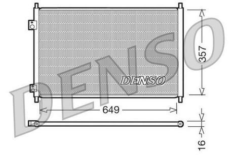 DCN40008 DENSO Радіатор кондиціонера