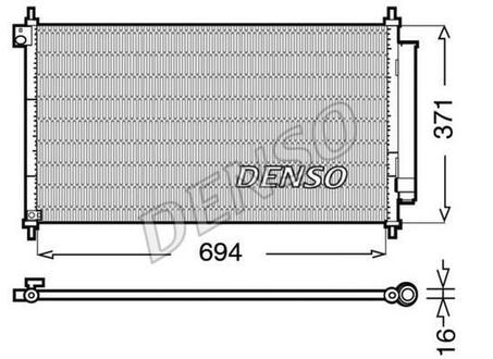 DCN40012 DENSO Радіатор кондиціонера