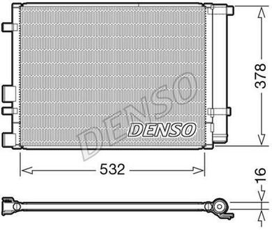 DCN41006 DENSO Радіатор кондиціонера