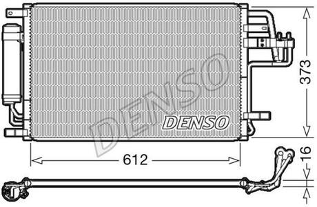 DCN41007 DENSO Радіатор кондиціонера