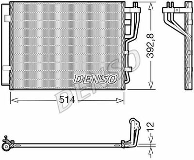 DCN41014 DENSO Радіатор кондиціонера