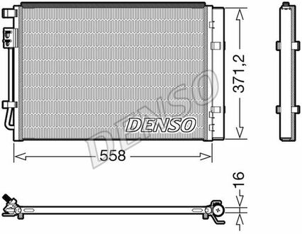 DCN41015 DENSO Радіатор кондиціонера