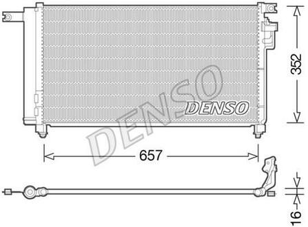 DCN43001 DENSO Радіатор кондиціонера
