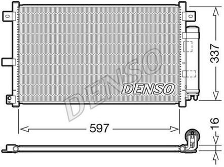 DCN44001 DENSO Радіатор кондиціонера