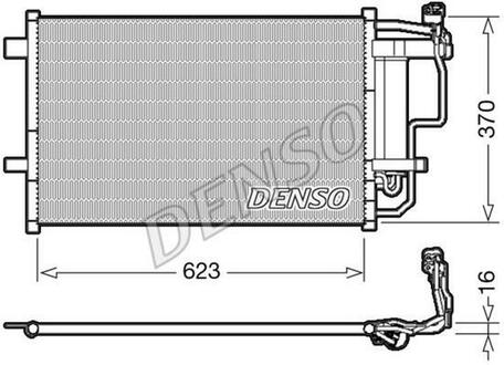 DCN44007 DENSO Радіатор кондиціонера