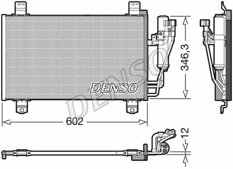 DCN44017 DENSO Радіатор кондиціонера