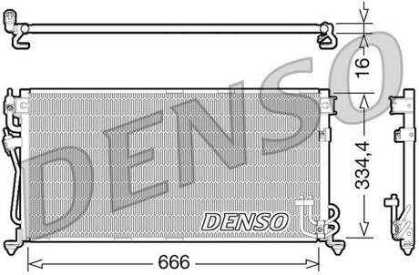 DCN45002 DENSO Радіатор кондиціонера