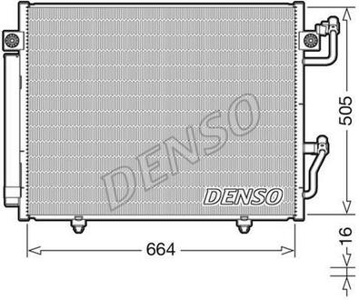 DCN45005 DENSO Радіатор кондиціонера