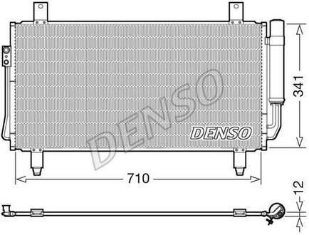 DCN45006 DENSO Радіатор кондиціонера