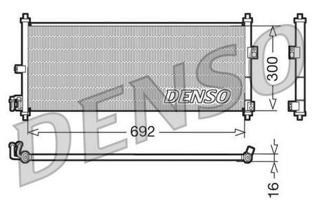 DCN46011 DENSO Радіатор кондиціонера