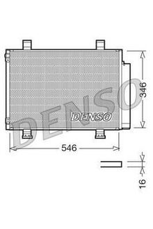 DCN47001 DENSO Радіатор кондиціонера