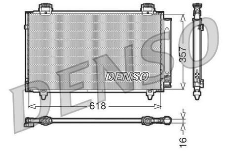DCN50004 DENSO Радіатор кондиціонера