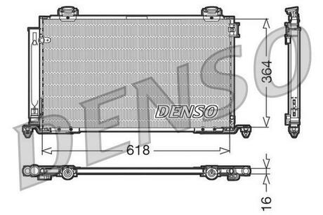 DCN50015 DENSO Конденсатор, кондиционер