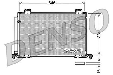 DCN50027 DENSO Радіатор кондиціонера