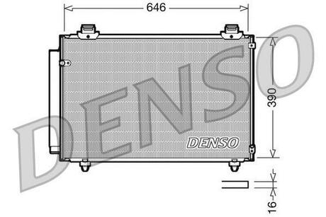 DCN50035 DENSO Радіатор кондиціонера