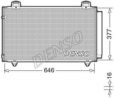 DCN50043 DENSO Радіатор кондиціонера