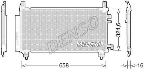 DCN50046 DENSO Радіатор кондиціонера