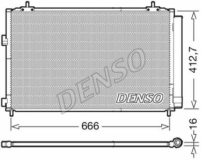 DCN50059 DENSO Радіатор кондиціонера