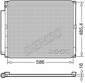 DCN50113 DENSO Радіатор кондиціонера
