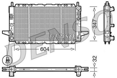 DRM10086 DENSO Радіатор охолоджування