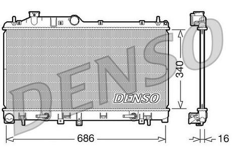 DRM36009 DENSO Радіатор охолоджування